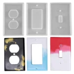 Crystal Epoxy Mirror Porous Socket Button Data Line Switch Panel Silicone Mold - Image 5
