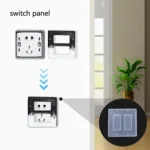 Crystal Epoxy Mirror Porous Socket Button Data Line Switch Panel Silicone Mold - Image 6