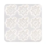 3 in 1 Mandalai English Letters Pendant Mold DIY Epoxy Mold - Image 2