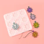 3 in 1 Mandalai English Letters Pendant Mold DIY Epoxy Mold - Image 4