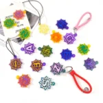 3 in 1 Mandalai English Letters Pendant Mold DIY Epoxy Mold - Image 5