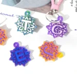 3 in 1 Mandalai English Letters Pendant Mold DIY Epoxy Mold - Image 7