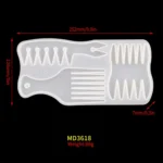 DIY Crystal Elastic Mold Comb Silicone Mold - Image 3