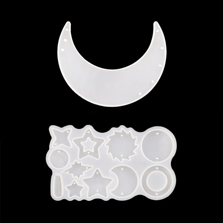 TBD0583147701.webp DIY Windbell Epoxy Mold Moon Pendant Wind Bell Hanging Set Mold, Style: - Image 1