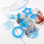 DIY Windbell Epoxy Mold Moon Pendant Wind Bell Hanging Set Mold, Style: - Image 4