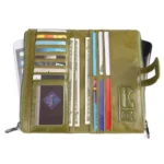 Retro Ladies RFID Wallet Leather Long Mobile Phone Bag - Image 6