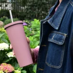 700ml Large Capacity Double Stainless Steel Straw Cup Vacuum Outdoor 304 Insulation Cup Car Water Cup - Image 7