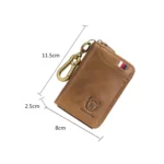 BUFF CAPTAIN 474 Multifunctional Leather Coin Purse Man Hanging Waist Door Anti-Brush Key Bag - Image 3