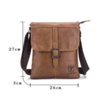 BUFF CAPTAIN 034 Men Leather Shoulder Bag Sports Outdoor First-Layer Cowhide Bag - Image 2