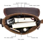 BUFF CAPTAIN 034 Men Leather Shoulder Bag Sports Outdoor First-Layer Cowhide Bag - Image 3