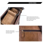 BUFF CAPTAIN 034 Men Leather Shoulder Bag Sports Outdoor First-Layer Cowhide Bag - Image 4