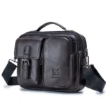 BULL CAPTAIN 036 Men Leather Shoulder Bag Retro First-Layer Cowhide Messenger Bag
