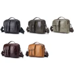 BULL CAPTAIN 036 Men Leather Shoulder Bag Retro First-Layer Cowhide Messenger Bag - Image 2