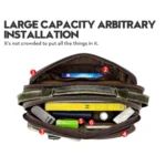 BULL CAPTAIN 036 Men Leather Shoulder Bag Retro First-Layer Cowhide Messenger Bag - Image 4