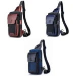 BUFF CAPTAIN 9999 Leather Men Chest Bag First-Layer Cowhide Casual Shoulder Bag - Image 2