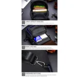 BUFF CAPTAIN 9999 Leather Men Chest Bag First-Layer Cowhide Casual Shoulder Bag - Image 6