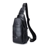 BUFF CAPTAIN 087 Men Leather Shoulder Bag First-Layer Cowhide Sports Chest Bag