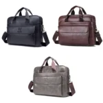 BUFF CAPTAIN 046 Men Leather Briefcase First-Layer Cowhide Computer Handbag - Image 2