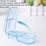 2pcs R8335 Transparent Medicine Cutter Food Grade Plastic Split Cartridge Pill Separator - Image 2