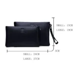 BULL CAPTAIN 446 Large-capacity Soft and Wear-resistant Leather Clutch Bag Business Wallet, Size: - Image 3