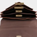 Men Business Briefcase 15.6-Inch Multi-Function Computer Handbag - Image 3