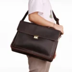Men Business Briefcase 15.6-Inch Multi-Function Computer Handbag - Image 5