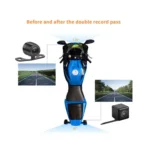 MT30 720P Waterproof Motorcycle Driving Recorder Locomotive Front And Rear Double Lens Recorder - Image 7