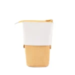 ANGOO Corduroy Retractable Drop-Down Pencil Case Student Stationery Storage Bag