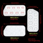 3 in 1 DIY Crystal Dripping Ring Pendant Silicone Mold Arc-Shaped Section Ring Mold - Image 3