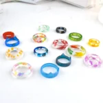 3 in 1 DIY Crystal Dripping Ring Pendant Silicone Mold Arc-Shaped Section Ring Mold - Image 4