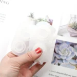 3 in 1 DIY Crystal Dripping Ring Pendant Silicone Mold Arc-Shaped Section Ring Mold - Image 7