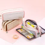 Angoo Double-Open Multi-Layer Stationery Pencil Case Multifunctional Cosmetic Bag - Image 6