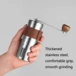 Portable Hand Crank Coffee Machine Stainless Steel Manual Grinder - Image 6