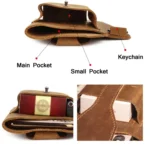 6543 Men Retro Sports Mobile Phone Belt Bag Waist Bag - Image 4