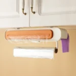 TM21006 3-In-1 Fresh Film Cutter Kitchen Garbage Bag Storage Racks Plastic Wrap Storage Rack - Image 7