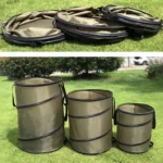 Pop-Up Outdoor Trash Can Lawn Garden Portable Leaves Garbage Bag - Image 3