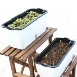 Family Balcony Rectangular Plastic Self-Absorbent Vegetable Growing Pot Flower Pot, Style: - Image 6