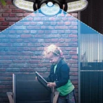 TG-TY080 3-Heads Rotatable Solar Wall Light Outdoor Waterproof Human Body Induction Garden Lawn Lamp - Image 6