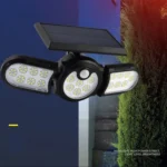 TG-TY080 3-Heads Rotatable Solar Wall Light Outdoor Waterproof Human Body Induction Garden Lawn Lamp - Image 7