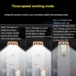 Solar Outdoor Waterproof Wall Light Human Body Induction Garden Light Fence Lighting Street Light - Image 4