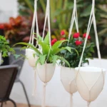 Handmade Hemp Rope Hanging Plastic Water Storage Flowerpot, Size: D03 Caliber 11.5cm - Image 6