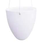 Wire Hanging Plastic Flowerpot With Automatic Water Absorption And Frosted Surface - Image 2