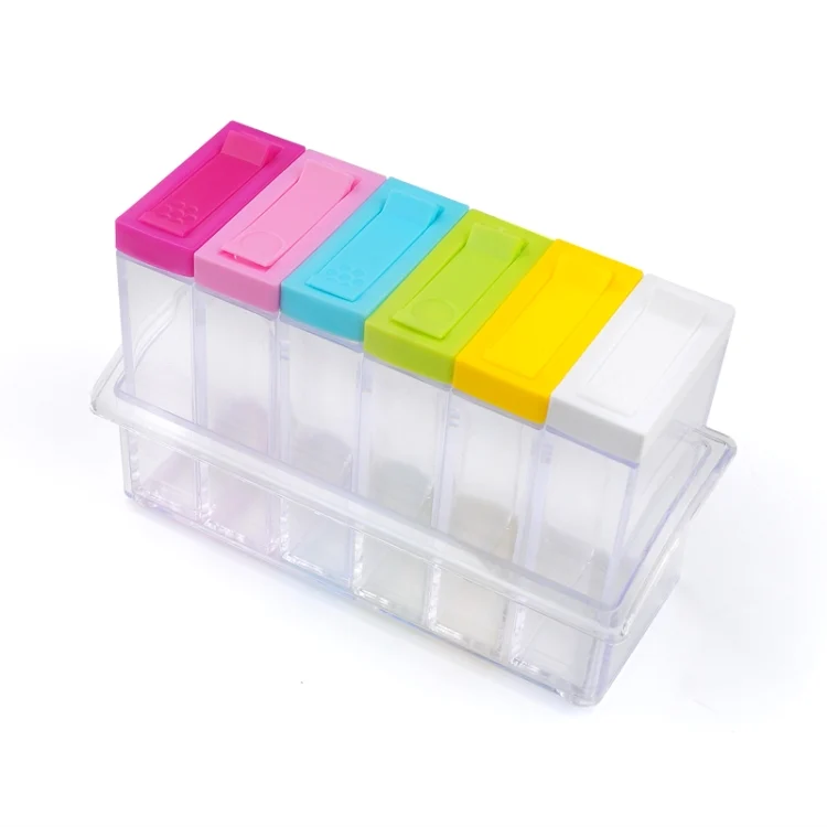 TBD0583773_3.webp 6 PCS/Set Transparent Spice Seasoning Box Storage Bottle - Image 4