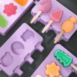 Homemade Children Cute Silicone Cartoon Popsicle Ice Cream Mould - Image 4