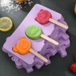 Homemade Children Cute Silicone Cartoon Popsicle Ice Cream Mould - Image 6
