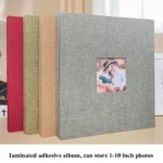 10 Inch 20 Pages/40P Cloth Photo Album Self-Adhesive DIY Laminated Photo Album - Image 2