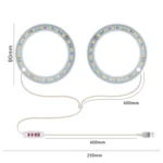 LED Plant Growth Lamp Full Spectroscopy Intelligent Timing Indoor Fill Light Ring Plant Lamp - Image 2
