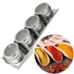 Stainless Steel Magnetic Kitchen Seasoning Cruet Set