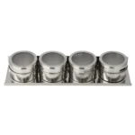 Stainless Steel Magnetic Kitchen Seasoning Cruet Set - Image 3