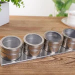 Stainless Steel Magnetic Kitchen Seasoning Cruet Set - Image 6